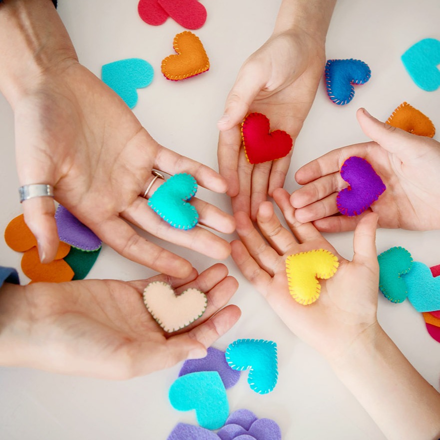 Hearts in their hands