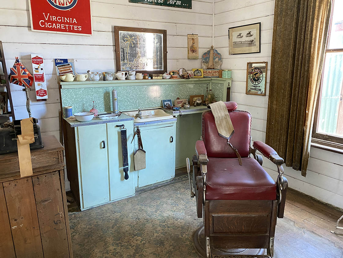 The old barber shop will be thriving with activity - Much needed haircuts on offer for farmers who might not have been shawn themselves for quite some time!