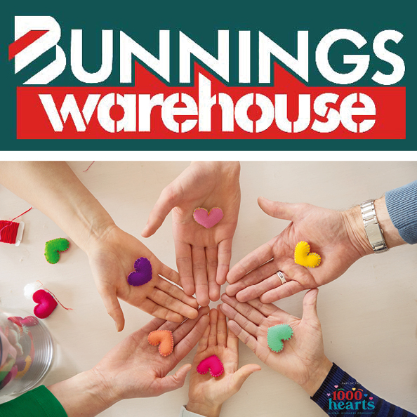 /Bunnings Warehouse and 1000 hearts
